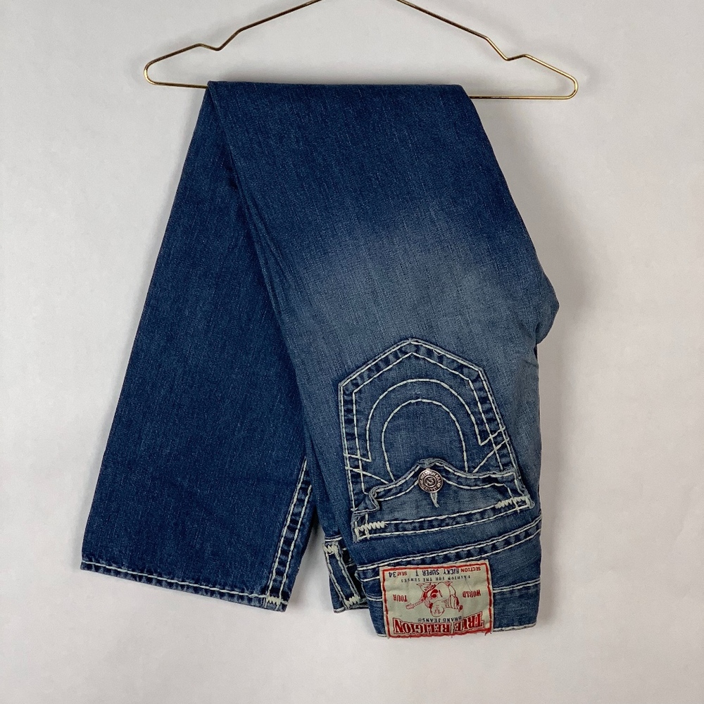 True Religion Mens Size 32 Ricky Super T Jeans